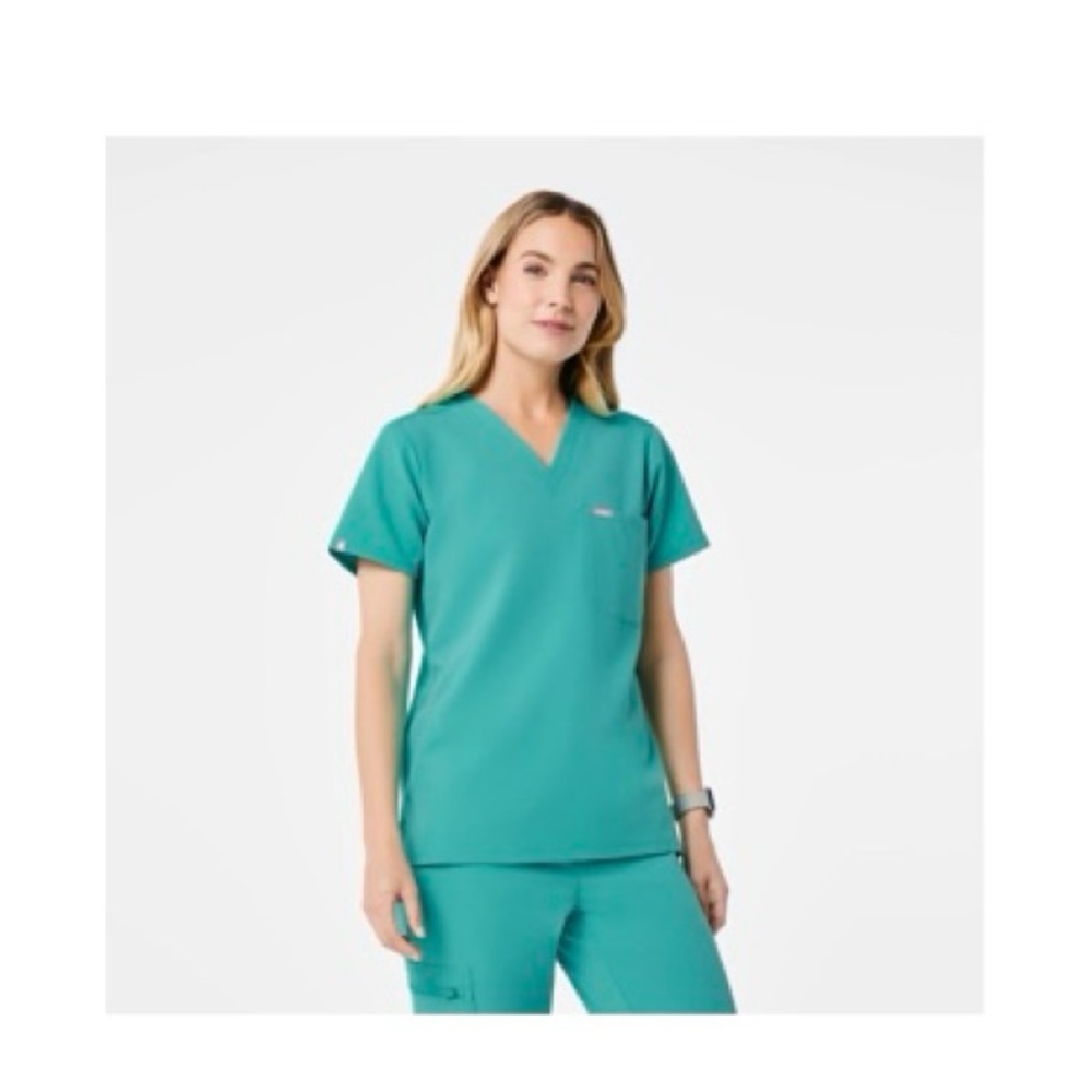 Figs Oasis Catarina V-Neck Short Sleeve Scrub Top 2XL